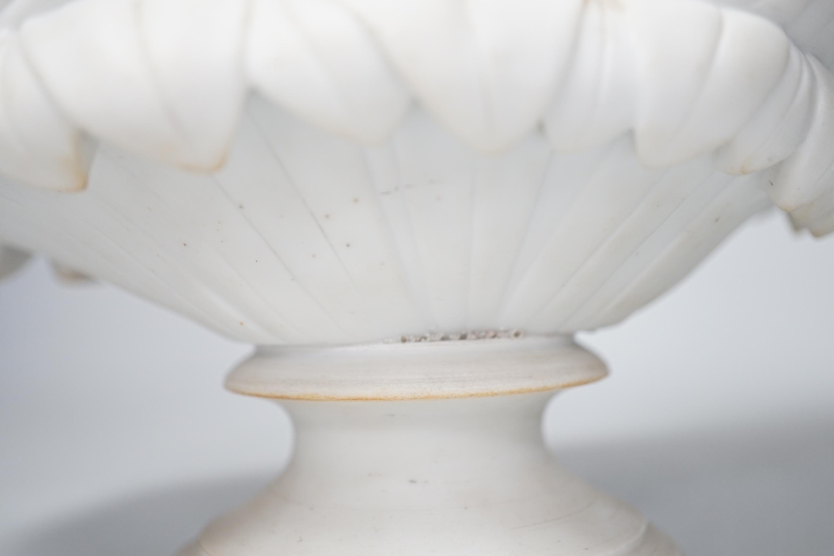A Victorian parian bust of Clytie, 25cm